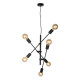 Подвесной светильник, люстра Italux PND-5986-6-BL Ferreia E27 6x40W IP20 черный