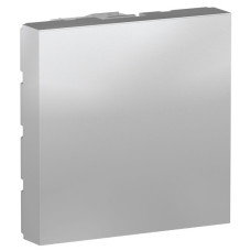Заглушка Schneider Electric NU986630 для розетки 45х45 (алюминий)