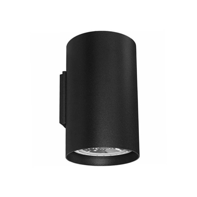 Бра, настінний світильник Nowodvorski 9320 Tube GU10, ES111 2x15W IP20 чорний