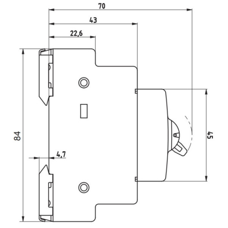 Выключатель ETI 760122105 SG 225 2p 25A (1-0)