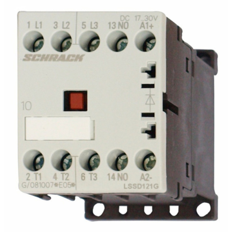 Контактор Schrack LSSD121G 17-30В DC 1НО 5,5кВт 12А 3P размер 00