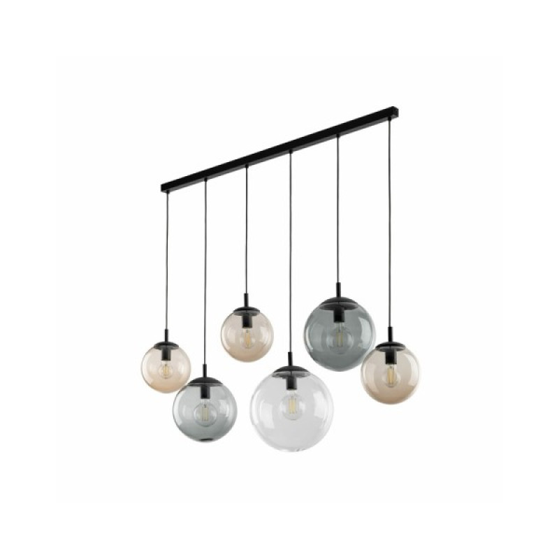 Підвісний світильник, люстра TK Lighting 4797 Esme E27 6x15W IP20 Чорний