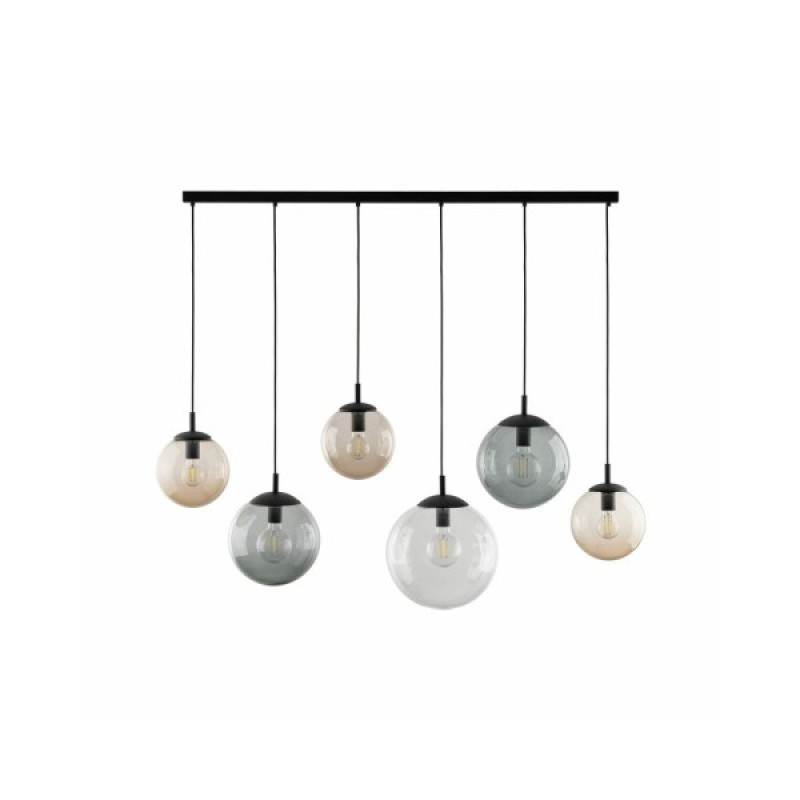 Підвісний світильник, люстра TK Lighting 4797 Esme E27 6x15W IP20 Чорний