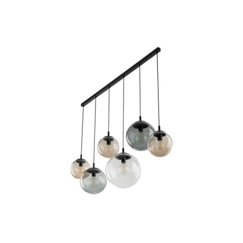 Підвісний світильник, люстра TK Lighting 4797 Esme E27 6x15W IP20 Чорний