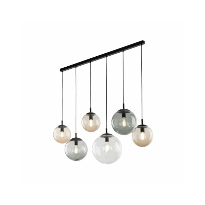 Підвісний світильник, люстра TK Lighting 4797 Esme E27 6x15W IP20 Чорний