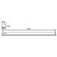 Линейный светодиодный светильник Osram Switch Batten 0,6M 8Вт/840 LEDV (4058075266742)
