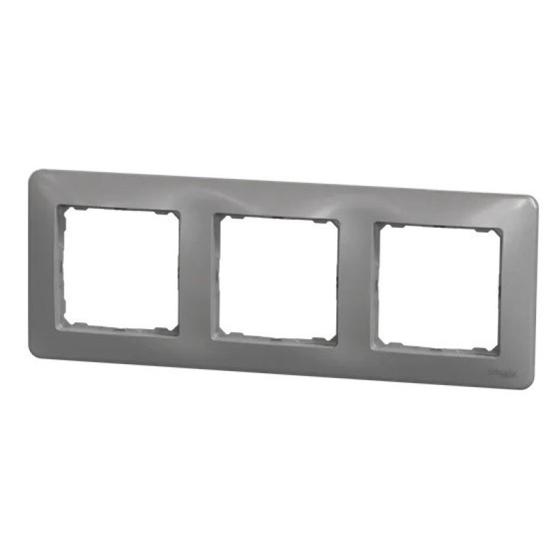 Рамка 3-местная Schneider Electric Sedna Design алюминий SDD313803