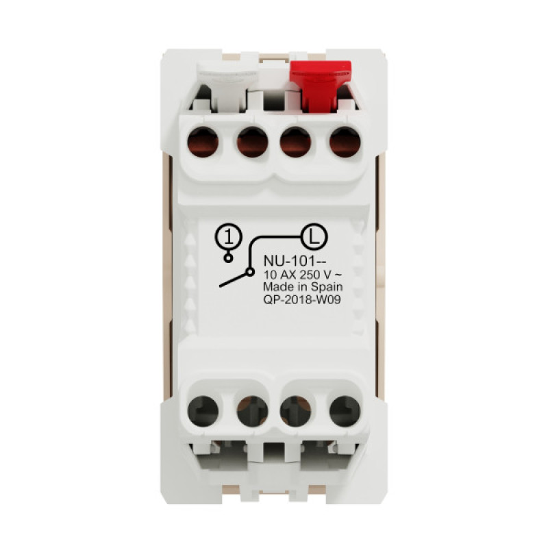Кнопка вимикача Schneider Electric Unica New NU310144 10А 1м бежева
