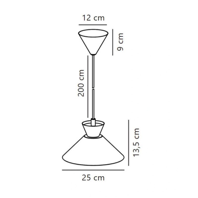 Подвесной светильник, люстра Nordlux 2213333003 Dial E27 1x40W IP20 черный
