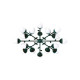 Люстра Pikart 37436-2 Burgeon E14 16x60W IP20 бирюзовая