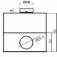 Одномісний пост керування Promfactor FP4-BOX1W01 з металевою кнопкою