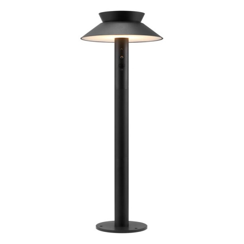 Вуличний світильник на сонячній батареї Nordlux 2418098003 Justina LED 1x5W 3000K 400Lm IP44 чорний