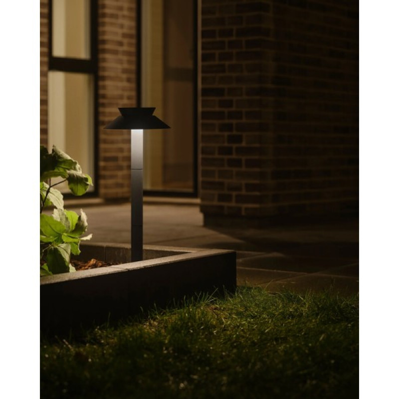 Вуличний світильник на сонячній батареї Nordlux 2418098003 Justina LED 1x5W 3000K 400Lm IP44 чорний