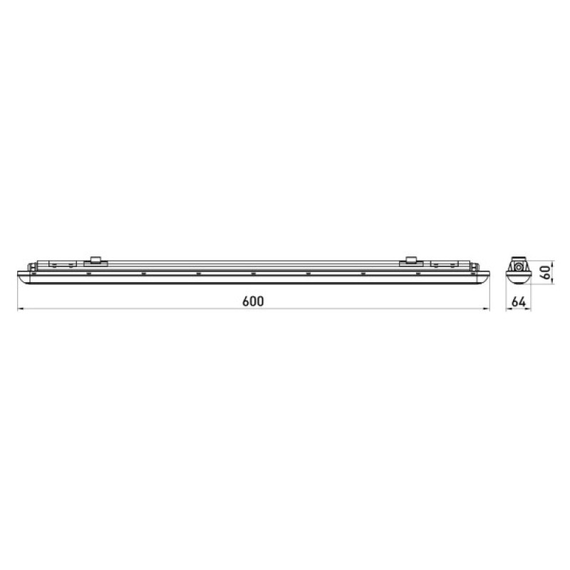 Пылевлагозащищенный светильник E.Next e.LED.cpw.stand.18.6500 18Вт 6500К 600мм IP65 (l0810011)