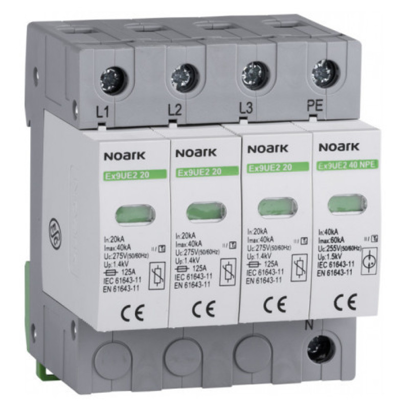 УЗИП NOARK Ex9UE2 20 2 (C) 40кА 440В AC 3P+N (103367)