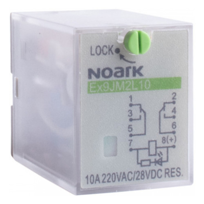 Електромеханічне реле NOARK Ex9JM2L10 10А 220В AC 2 контакти (110301)