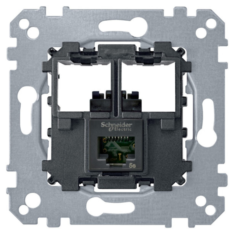 Механизм компьютерной розетки RJ-45 cat.5e UTP Merten, MTN4575-0001