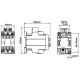 Контактор Schrack LZDC32B3 Cubico Classic 230В AC 1НО+1НЗ 15кВт 32А 3Р