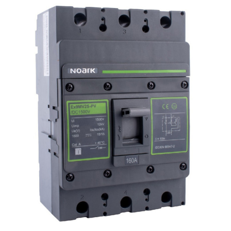 Корпусный автоматический выключатель PV NOARK Ex9MV2S-PV/DC1500 250 IEC M2 15кА 1500В DC 250A (110198)