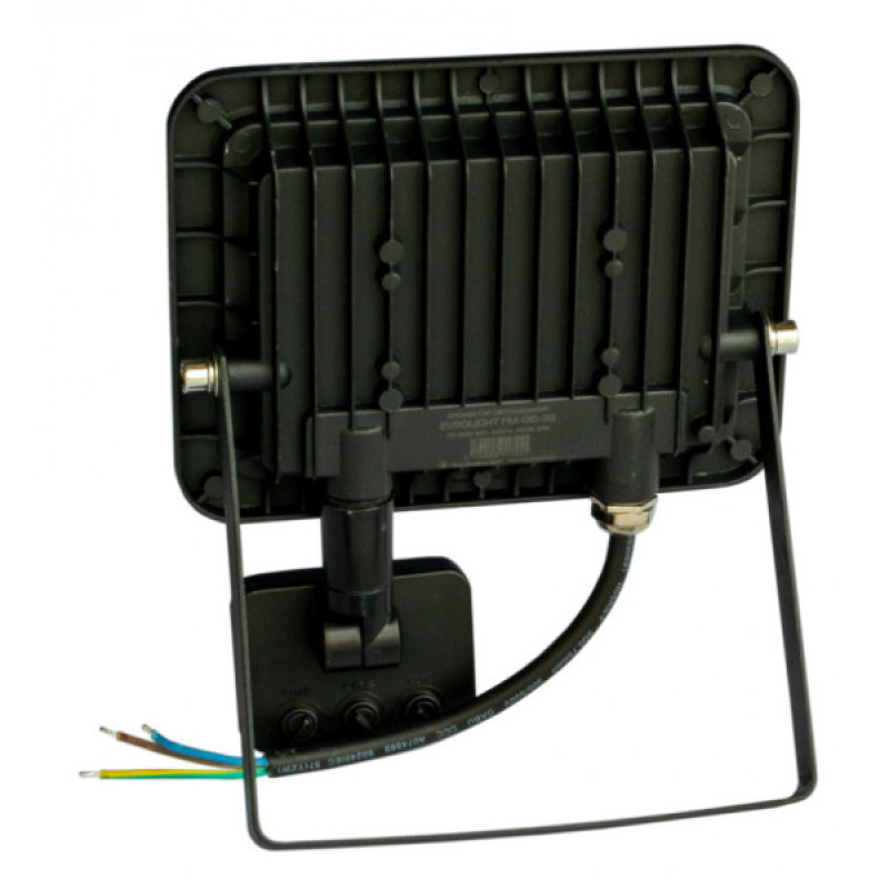 Світлодіодний прожектор Evrolight FM-01D-30 30Вт 6400К з датчиком руху (57052)