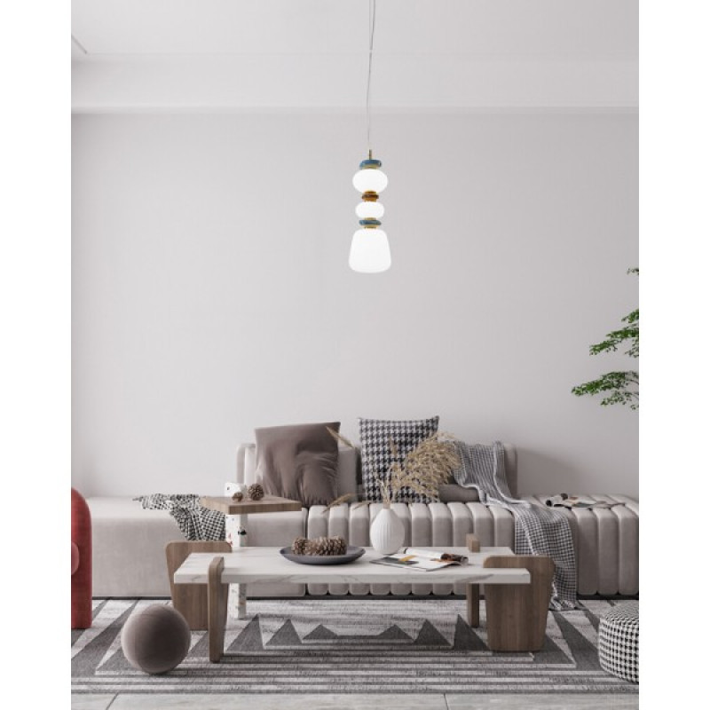 Підвісний світильник, люстра Italux PND-94981V-3B-GD Evans LED 1x15W 3000K 1920Lm IP20 золотий