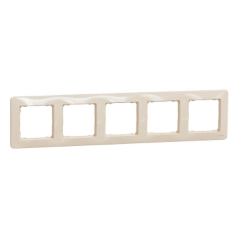 Рамка 5-постовая Schneider Electric Sedna Design бежевая SDD312805