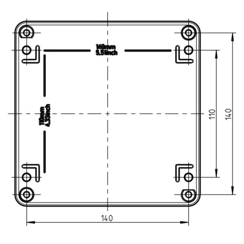 Металлическая монтажная коробка Spelsberg AL 1616-9 (sp15001101) IP66