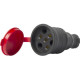 Силовий роз'єм на кабель E.Next e.socket.rubber.031.25