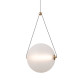 Підвісний світильник, люстра Italux PND-34361-L-HBR-OPAL Rastia LED 1x12W 3000K 1300Lm IP20 золотий