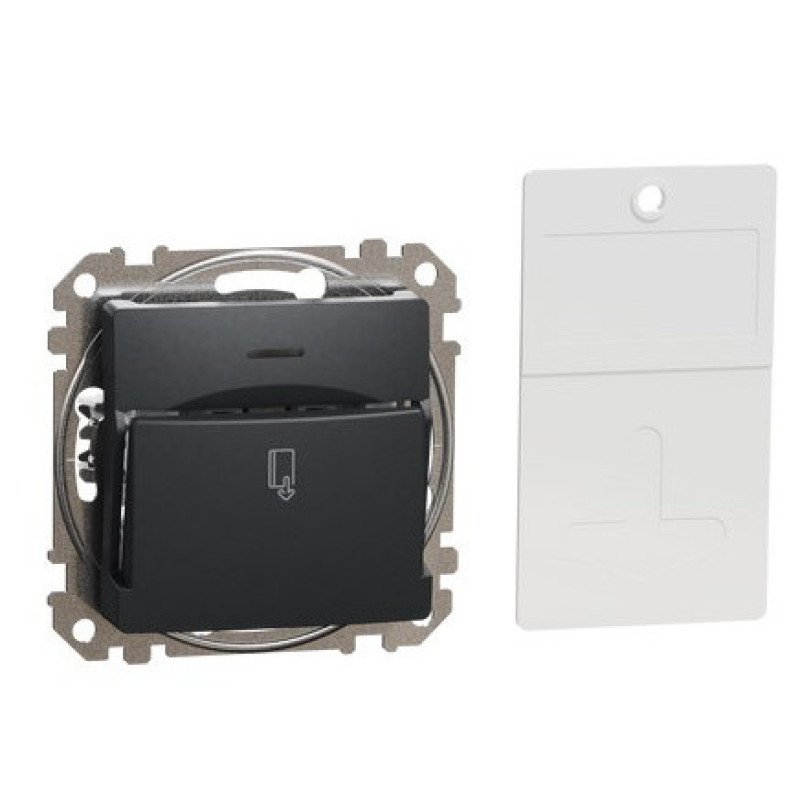 Картковий вимикач Schneider Electric Sedna Design & Elements чорний SDD114121