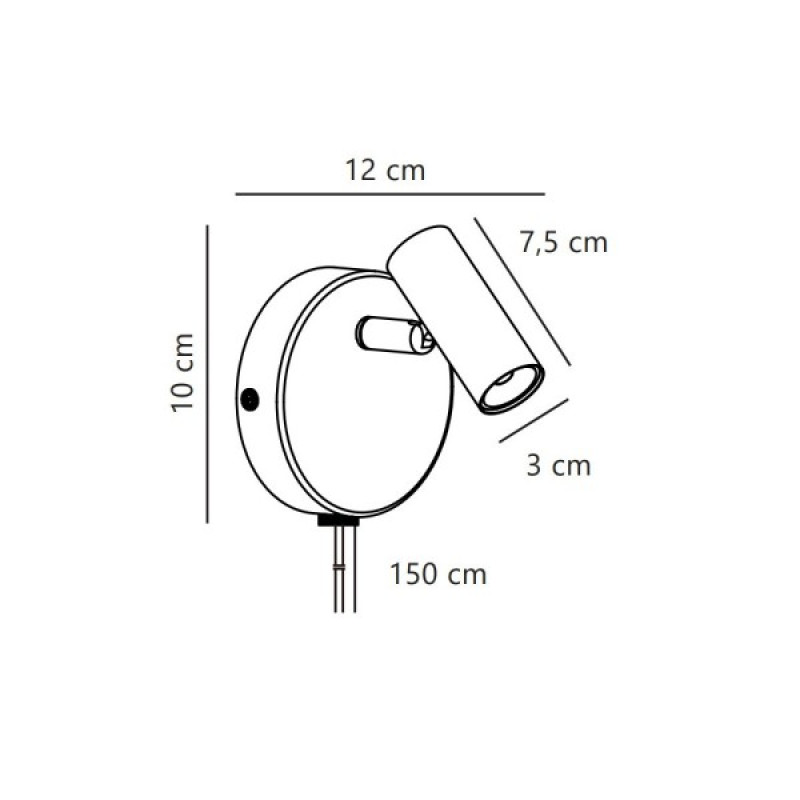Бра, настенный светильник Nordlux 2612501001 Omari LED 1x3.2W 2700K 320Lm IP20 белый