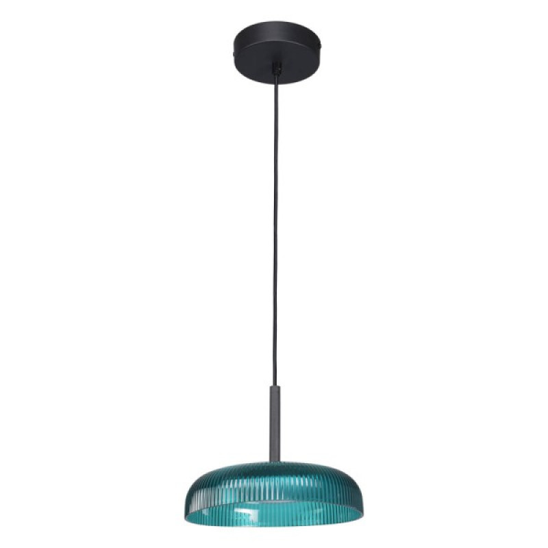 Подвесной светильник, люстра Italux PND-48529-BK-BLU Colle LED 1x12W 3000K 1500Lm IP20 голубой