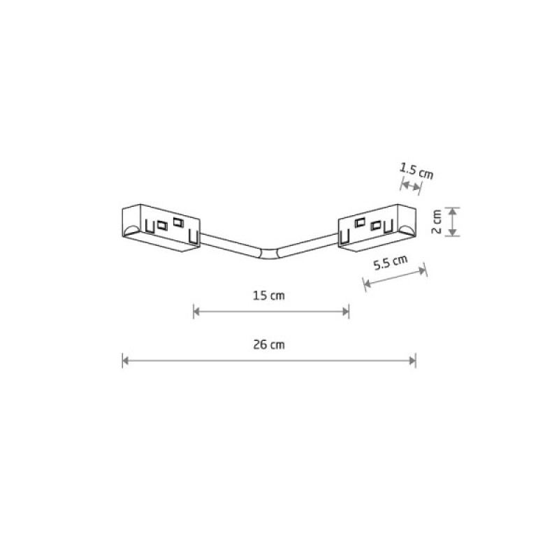 Соединитель угловой проводной Nowodvorski 310166 LVM Corner Conductive Module IP20 Bl