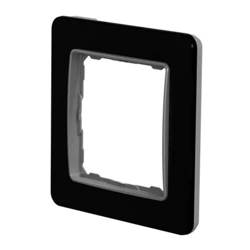 Рамка одинарная Schneider Electric Sedna Elements искусственное черное стекло SDD361801