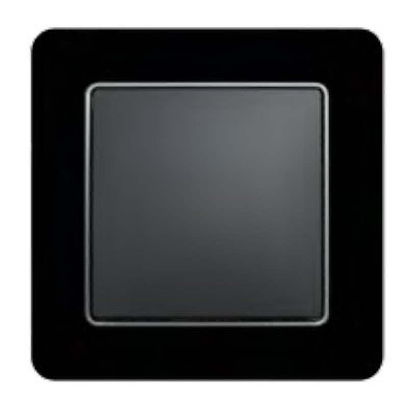 Рамка одинарная Schneider Electric Sedna Elements искусственное черное стекло SDD361801