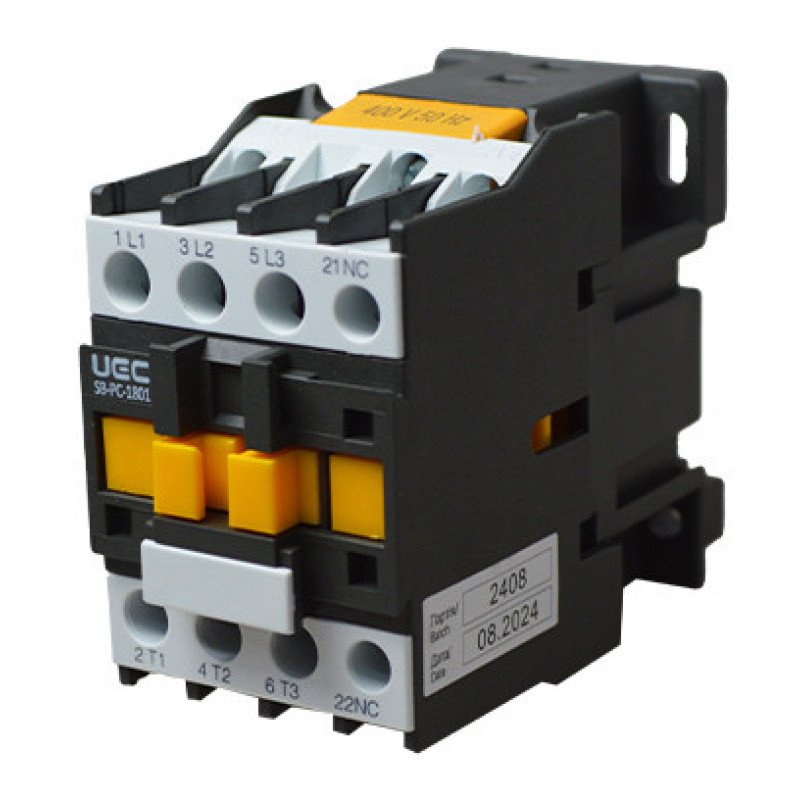 Контактор UEC SB-РC-018 18А 400В/АС3 1NC (PC1-SB-018-400-01)