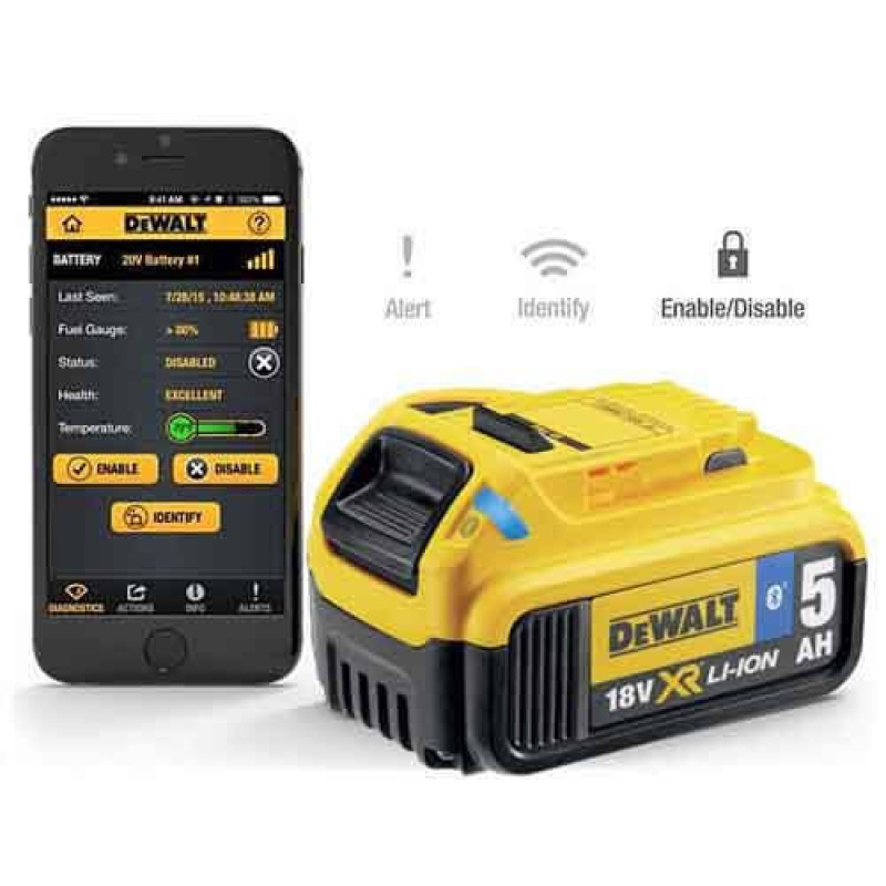 Аккумулятор для электроинструментов DeWALT DCB184 18В 5 Ач 0,65 кг