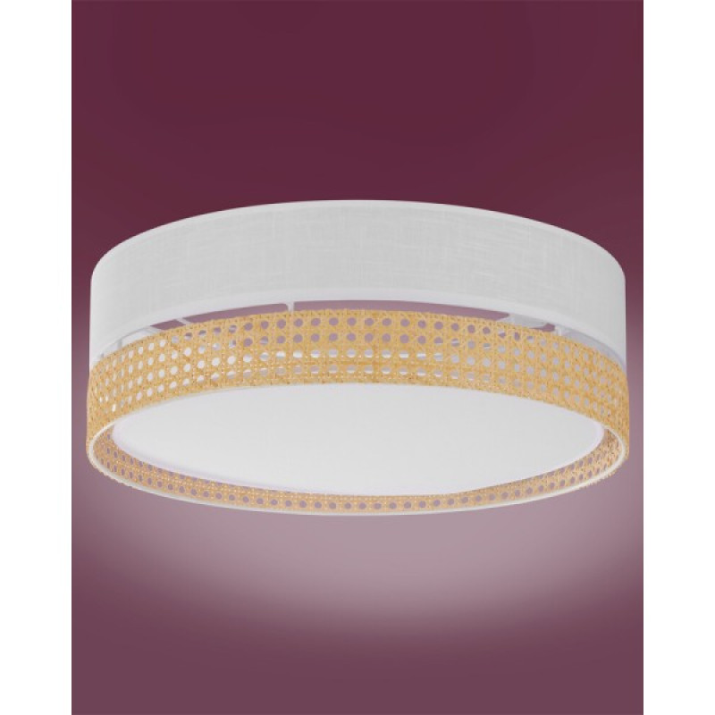 Люстра TK Lighting 6536 Paglia E27 4x15W IP20 белая