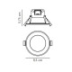 Точковий світильник Nordlux 84950001 Birla LED 1x7W 3000K 600Lm IP44 білий