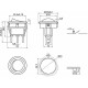 Переключатель E.Next e.switch.key.01 3pin с индикацией (s2040001)