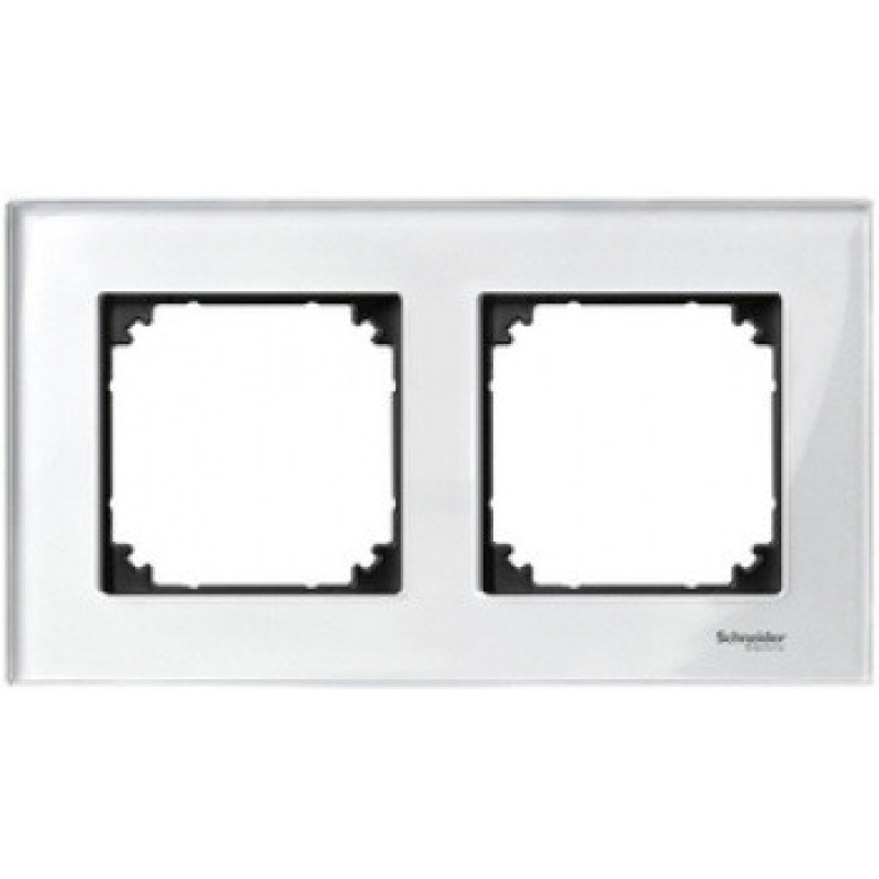 Рамка двойная M-ELEGANCE glass бриллиант Merten, MTN404219