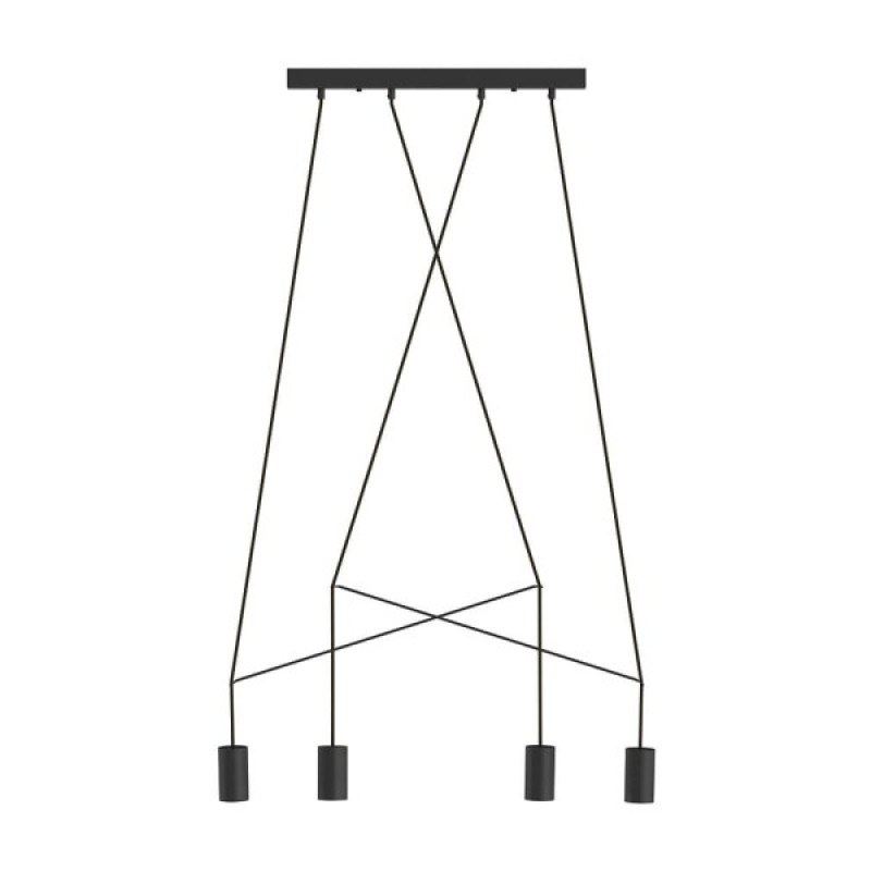 Люстра Nowodvorski 9192 Imbria GU10 4x10W IP20 чорна