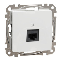 Компьютерная розетка Schneider Electric Sedna Design & Elements RJ45 кат. 5е UTP белая SDD111451
