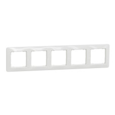 Рамка пятиместная Schneider Electric Sedna Design белая SDD311805