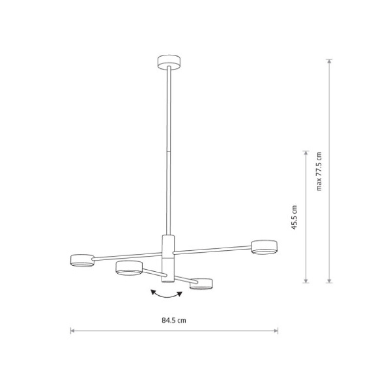 Люстра Nowodvorski 7941 Orbit GX53 4x12W IP20 белая