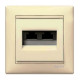 Механизм розетки компьютерной 2xRJ-45 UTP Cat.5e Valena слоновая кость