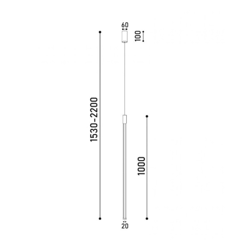 Подвесной светильник, люстра Kloodi PE-TWIST 100 4K GD LED 1x16W IP20