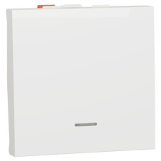 Одноклавишный переключатель Schneider Electric NU320318S с нейтралью 10А 2М (белый)