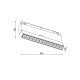 Магнітний трековий світильник Kloodi KDMG-BOOK220 DL 12W 4K BK LED 960Lm IP20 чорний