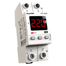 Реле напряжения DigiTOP VP-40A M2R (красный индикатор)